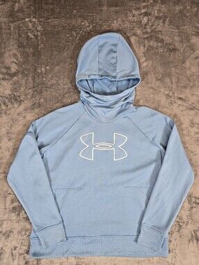 Under Armour Coldgear Funnel Neck Hoodie Woman's  Size XL Blue